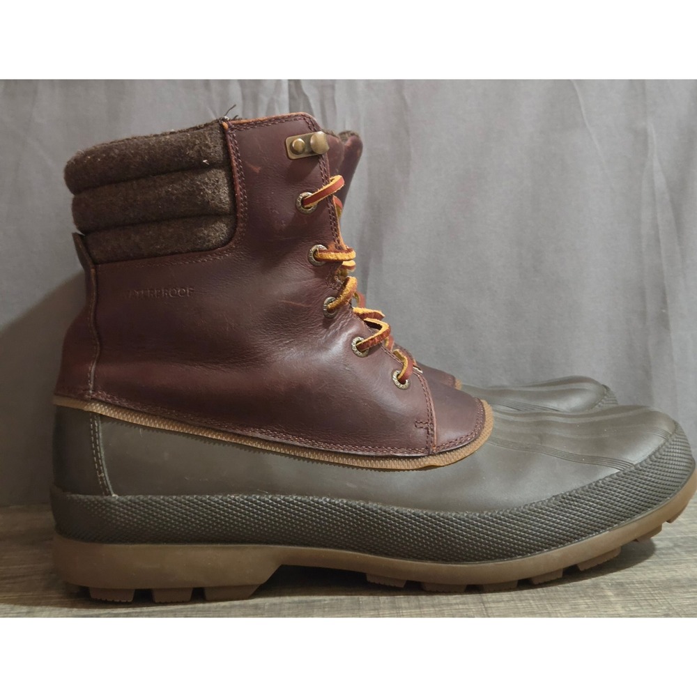 Sperry Cold Bay Boots Mens Size 12 Brown Waterproof